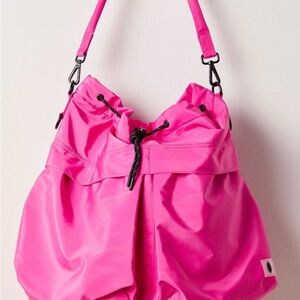 FP Movement by Free People Vibrant Pink Drawstring Shoulder Bag